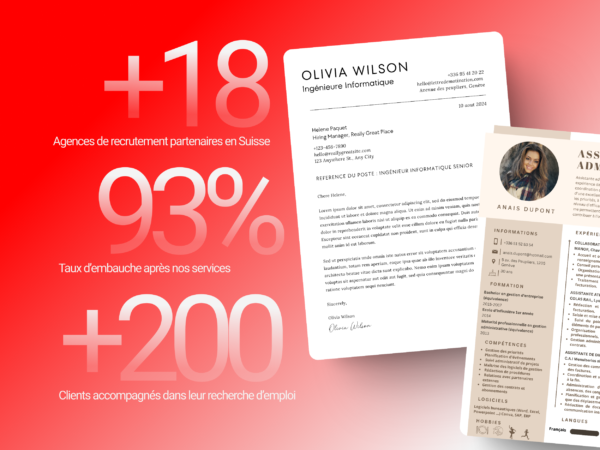 Création de CV + Lettre de motivation Suisse